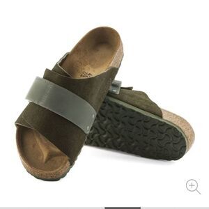 Birkenstocks Kyoto Suede Leather Thyme 38
